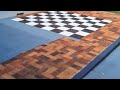 How to make a spray-on cement Chess Board   SD 480p