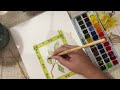 Craftamo brush set review and paint along with me tutorial