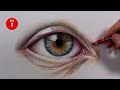 HOW TO DRAW A REALISTIC EYE WITH COLORED PENCILS