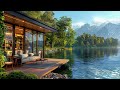 Healing Summer Morning Porch Ambience | Soothing Piano Jazz Music to Help You Relax, Stay Calm