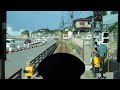 Ride the Enoden in Japan. from Kamakura Sta. to Enoshima Sta.【Cab view train】
