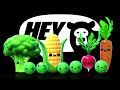 Hey Bear Sensory -  Funky Veggie's Dance Party! - Fun Video with Music!- New Video!
