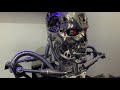 Cast Metal Terminator Skull Handmade