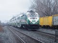 First Video on my Brand New Camera!! - GO Transit 11:15 WB Lakeshore West train at Burlington GO!