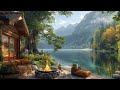 🍃Calm Piano Jazz Instrumental Music at Cozy Bakcony Ambience ~ Sweet Summer Morning for Relaxation ☕