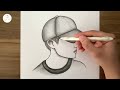How to draw a boy  | Pencil sketch for beginners | Easy drawing for beginners | simple drawing