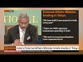India's External Affairs Minister briefs media in Tokyo | DD India Live