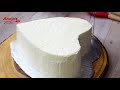 Easiest Valentine's day Cake (Start to finish) heart shaped cake easy decoration // English subtitle