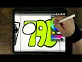 Drawing Number Lore 781-800 / How to draw Number Lore