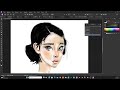 How to draw a girl face with big eyes #drawingfaces