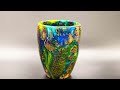 Woodturning - Hybrid Pine Cone Vase with Epoxy Resin