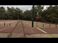 Drivers view WA, Whiteman Park Tram, Junction Station to Mussel Pool, Apr 2024