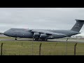 Lockheed C-5M Super Galaxy Take-Off at Prestwick Airport