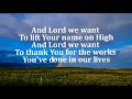 Great is the Lord and most worthy of praise lyrics