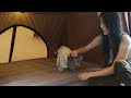 ☔️ CAMPING IN THE RAIN WITH NEW BASE SHELTERㅣRAIN ASMR