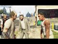 GTA 5 - Franklin, Lamar, Michael, Trevor, Ron and Wade's FIVE STAR COP BATTLE/ESCAPE