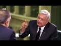 AMLO en entrevista con René Delgado. Reforma