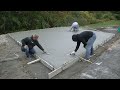 How To Form, Pour, and Finish A Concrete Driveway / Parking Area Slab