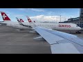 SWISS A320neo Windy Afternoon landing in Zurich Airport (ZRH)