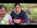 Cocinando tacos dorados de papa con chorizo en el campo, mi esposo nos invitó a acompañarlo