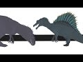 ark giganotosaurus vs ark spinosaurus and jw//jwd // dinosaur battle  // stick nodes pro animation