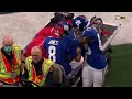 Daniel Jones Concussion | Knocked Out of Game | Carted Off Field