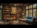 Warm Relaxing Jazz At Cozy Coffee Shop Ambience ☕Instrumental Music For Studying & Working