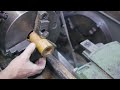 Turning a Bronze Bearing for a Flat Belt “Loose” Pulley