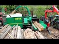 Dangerous Huge Wood Shredder Crusher Equipment Working, Amazing Fast Wood Chipper Destroyer Machines