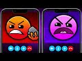 FIRE IN THE HOLE and WATER ON THE HILL episodes 1-4 | Geometry Dash Meme