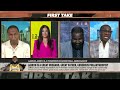 Perk responds to LeBron unfollowing him on social media 🤣 | First Take