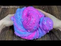 BLUE vs PINK I Mixing random into Glossy Slime I Relaxing slime videos#part7