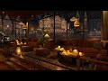 Cozy Rain Night at Coffee Shop Ambience with Relaxing Smooth Piano Jazz Music for Work,Study & Sleep