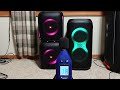 JBL Partybox Club 120 vs Dual Partybox Encore TWS  (Double Stacked) Off Battery🎭 2 on 1 Action!🧑‍🧒‍🧒