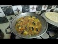 Cooking Sada Baigan & Aloo With Sada Roti | Dhal, Rice & Fried Caralie.