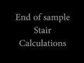 02   Sample Stair Calculations