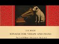 J.S. Bach - Sonatas No. 1, 2 & 3 for Violin and Piano  - Menuhin/Kentner (1952) -HD Digital Remaster