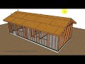 Rough Plumbing And Roof Framing For 434 Square Foot Small House - Home Building Ideas And Examples