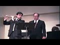 Rampal Master Class with Coelho, flute & Polk, piano. Manhattan School of Music. October 10, 1990
