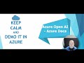 Bring Your Own Data Into Azure OpenAI