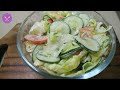 LETTUCE SALAD with CUCUMBER & TOMATOES | HEALTHY SALAD