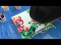Dutch pour combined with a balloon dip! Balloon smash with amazing bloom results - abstract art #63