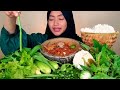 PESTA LALAPAN | MUKBANG LALAPAN MENTAH IKAN ASIN SAMBEL TERASI | MUKBANG ASMR