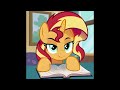 Sunset Shimmer reads her favorite Twilight Fanfic