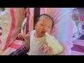 Baby Valerie | Hungry baby can’t wait to have her milk at feeding time 1 #hungrybaby #newbornbaby