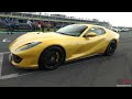 Ferrari F12 Berlinetta with Novitec Exhaust - LOUD Accelerations and Burnout !