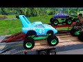 Big & Small Lightning McQueen Cars VS Iron Man the Tank Train - BeamNG.drive | Compilation - Part 2