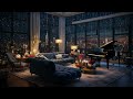 City Nights | Rain on Windows and Piano Sounds for Relaxation | Hour of Relaxing City Rain at Night