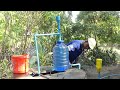 Amazing  Idea to fix PVC pipe He make free energy Auto Pump from River- Drum System no electricity