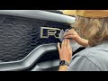 Installing Dodge Ram TRX Badge Decals on Tail Gate TRX and Front Grill Emblems